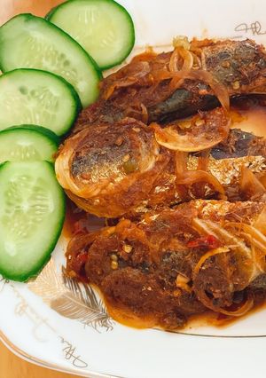 Hình của món Cá nục kho kiểu Thái.