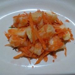 Pineapple and carrot salad A picture of Pineapple and carrot salad.