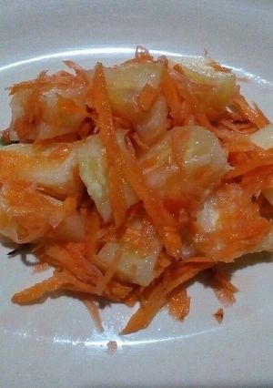 A picture of Pineapple and carrot salad.