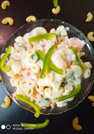 A picture of Macaroni salad.