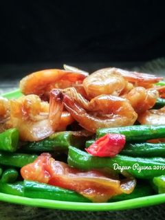 Foto resep Tumis Kacang Panjang Udang Saus Tiram