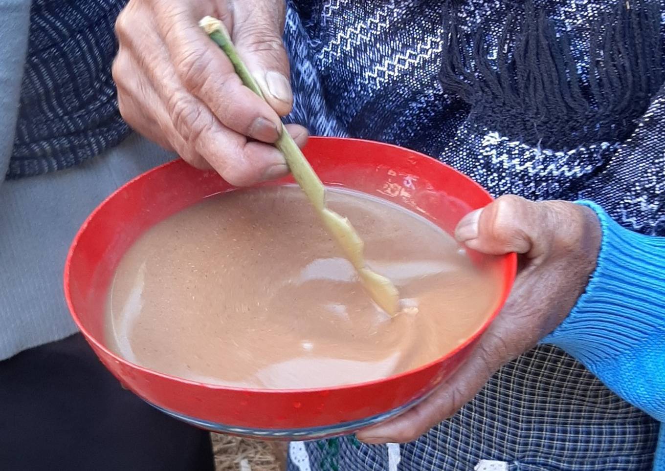 Atole meco de Santiago Lachivía
