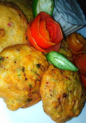 A picture of Alu kabab.