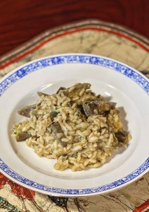 朝鮮薊燉飯 Risotto ai Carciofi 的食譜成品照片