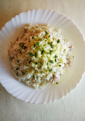 A picture of Chicken Risotto.