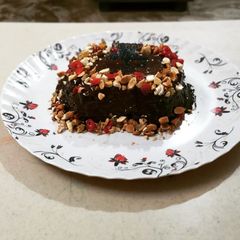 A picture of Ragi chocolate cake.