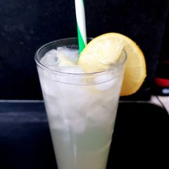 My Refreshing Drink on Hot Day. Lemon crushed ice water. 😎 A picture of My Refreshing Drink on Hot Day. Lemon crushed ice water. 😎.