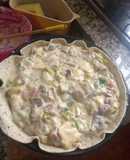 Tarta de champignon y panceta ahumada