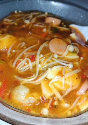 Foto resep Jamur enoki pedas manis