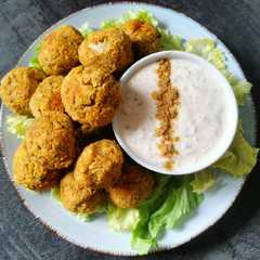 A picture of Falafel cuit au four.