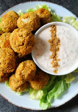 Une photo de Falafel cuit au four