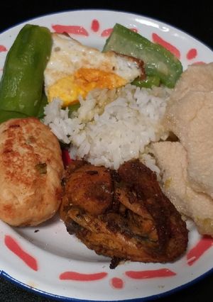 Foto resep 1 piring 3 menu
