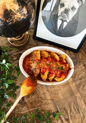 Une photo de Escalope de poulet pané au parmesan