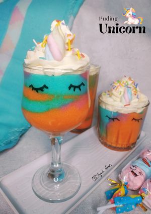 Foto resep Puding Unicorn