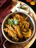 Aam Shorshe Potol (Parwal cooked with Mustard-Raw Mango Paste - Bong Style)