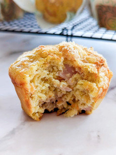 A picture of Savory Bacon and Emmental Muffins Recipe.