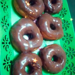 Chocolate glazed donuts A picture of Chocolate glazed donuts.
