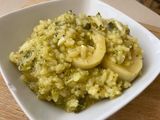 Arroz meloso con calamares veganos