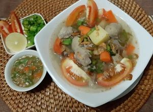 Foto resep SOP BENING DAGING mix BAKSO sedaap😍 (ala Bakso Rusuk TOTAL)