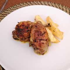 Una foto de Pollo a la naranja