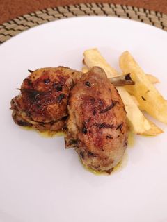 Una foto de Pollo a la naranja