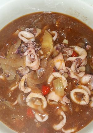 Foto resep Cumi saos padang