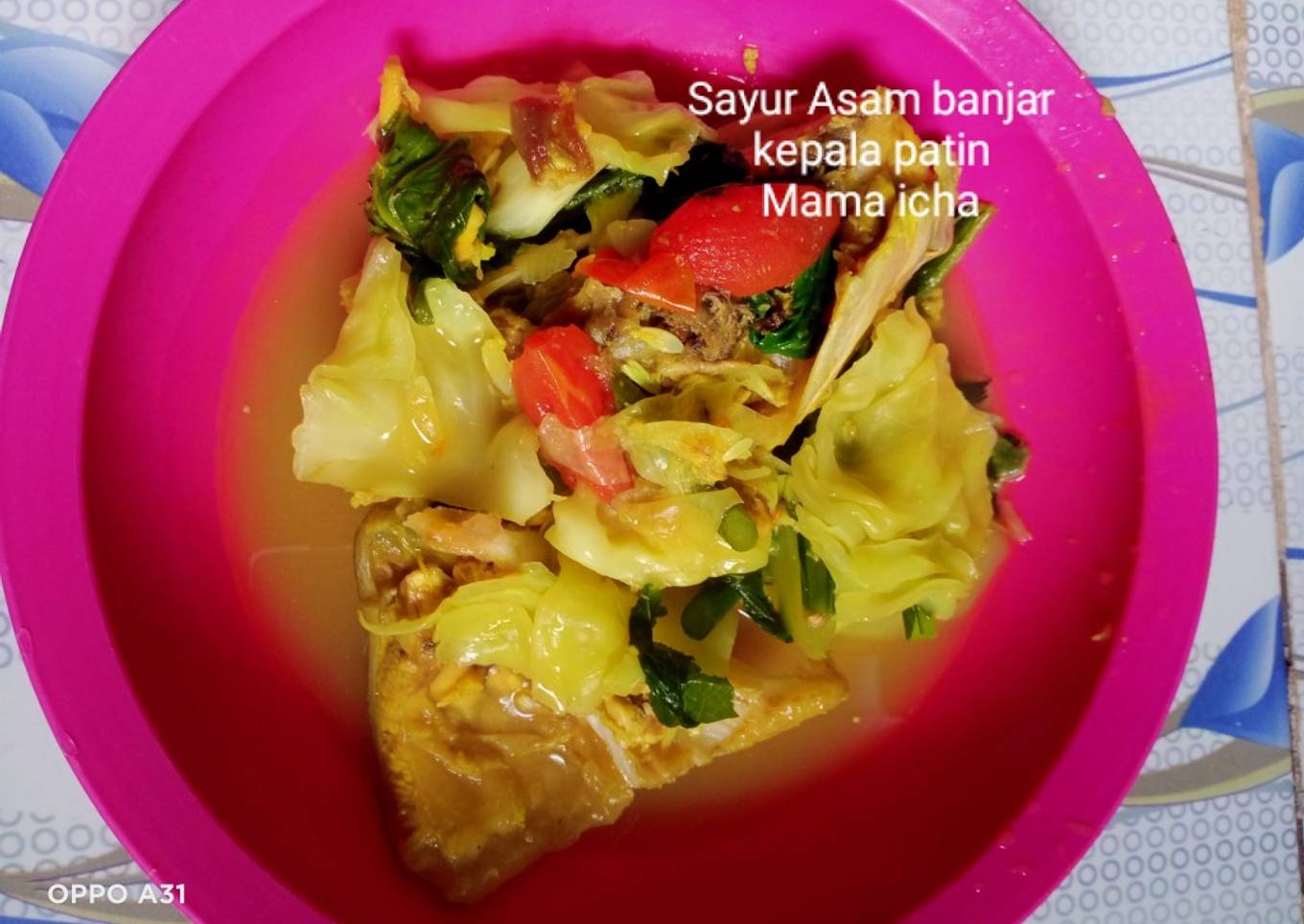 Sayur Asam Banjar kepala patin