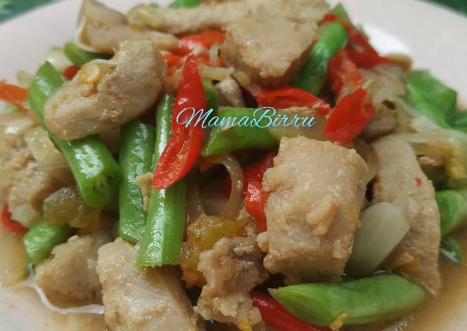 Resep: Tumis Baby Buncis Tuna Yang Enak