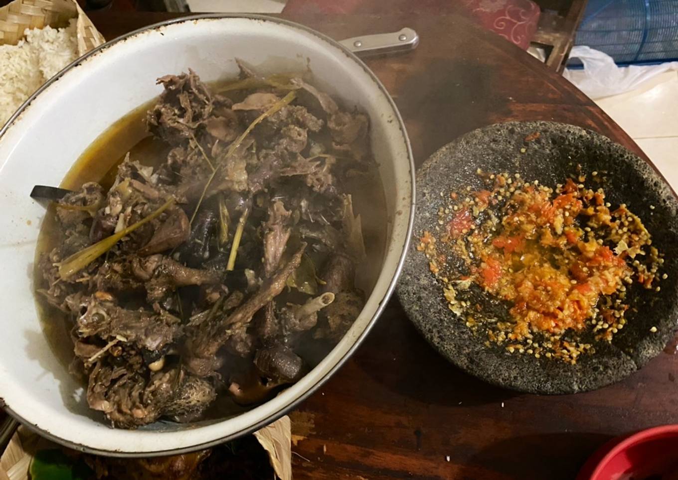 Opor Bebek Sambel Bawang