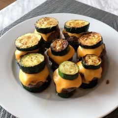 A picture of Zucchini sliders.