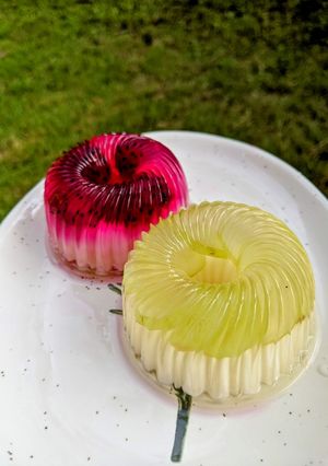 Foto resep Puding Buah Cantik dan Simple