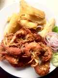 Chicharrón de camarones