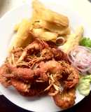 Chicharrón de camarones