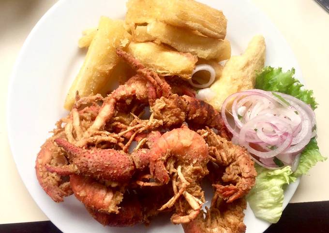 Chicharrón de camarones Receta de Ricardo del Aguila- Cookpad