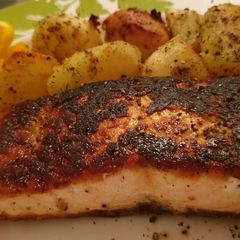 A picture of Crispy Salmon.