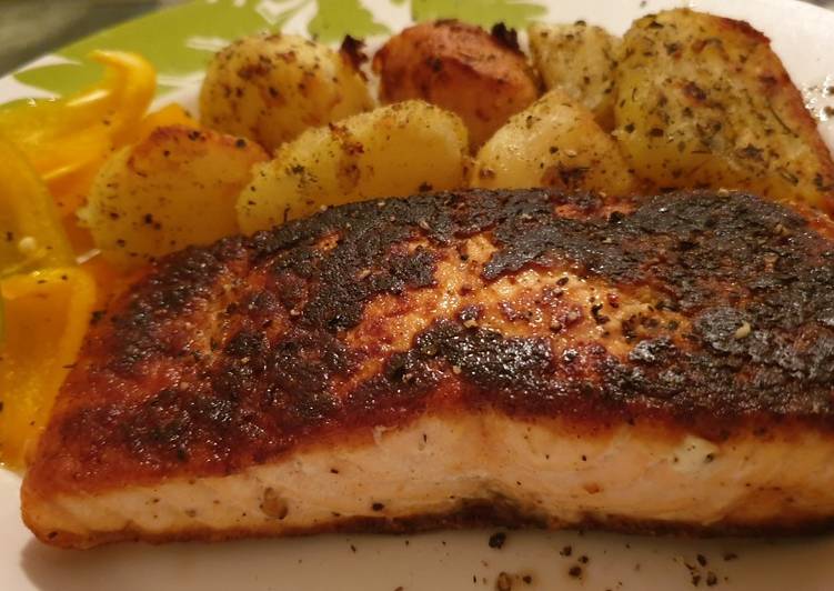 Easiest Way to Prepare Homemade Crispy Salmon