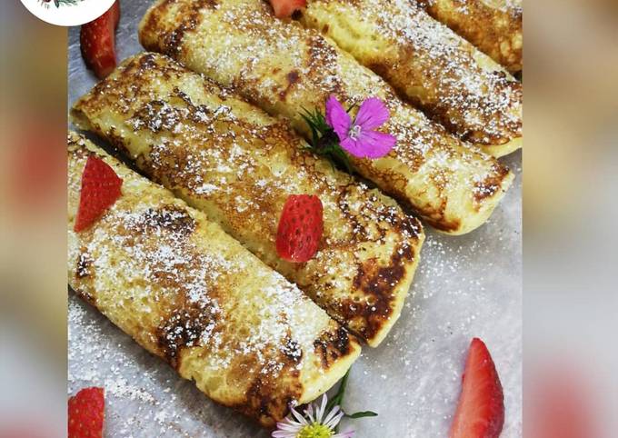 Cinnamon and sugar crepes