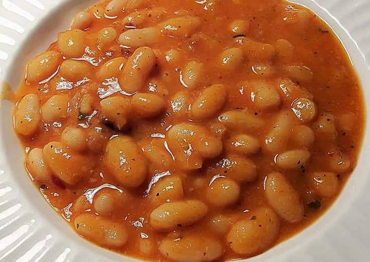 Alubias blancas en salsa cremosa