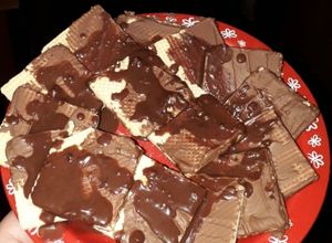 Una foto de Galletas con chocolate