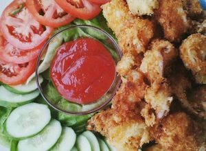 Hình của món Calamari (Mực chiên giòn).