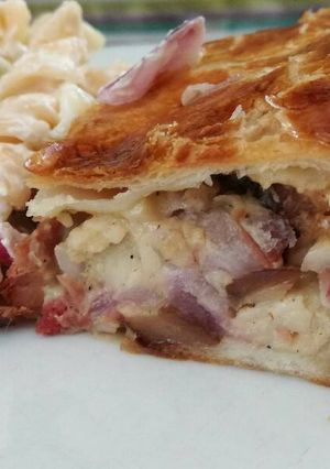 Leveles tésztában sült csülök recept fotója