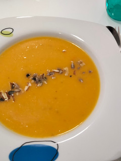 Una foto de Crema de calabaza asada