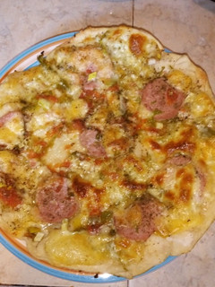 Una foto de Pizza casera