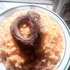 Fried fish jollof rice A picture of Fried fish jollof rice.