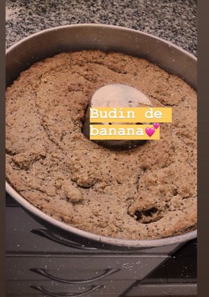 Una foto de Budín de banana