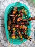 Brochetas de res