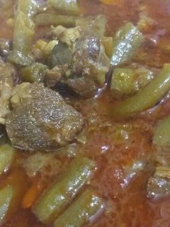 عکسی از دستور خورشت لوبیا سبز