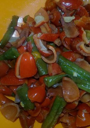 Foto resep Oseng kulit melinjo pueeedees
