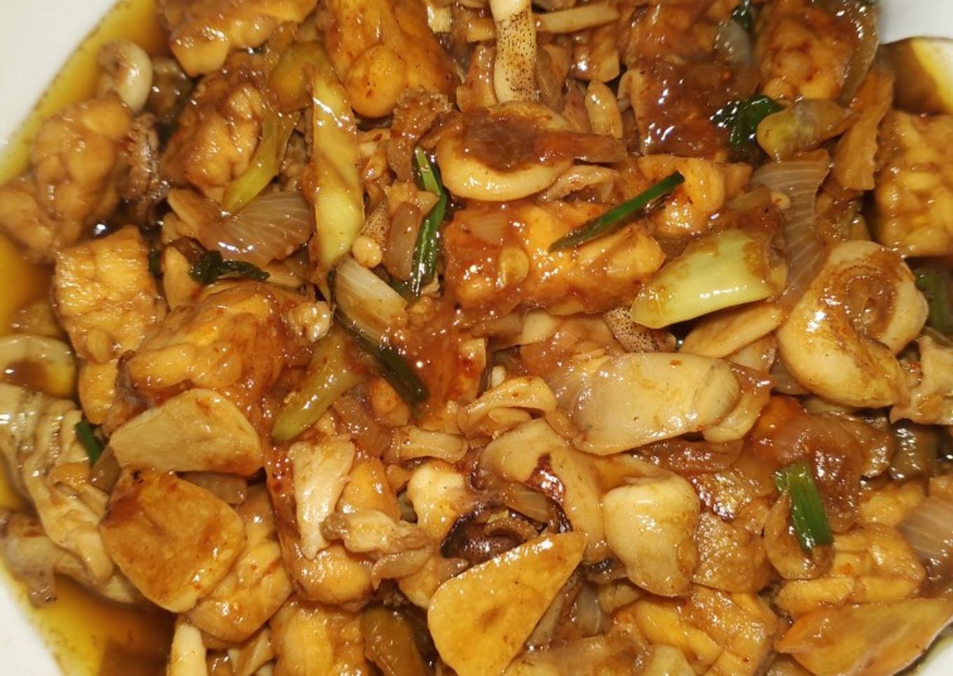 Cumi Tempe Saus Tiram