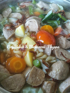 Foto resep Sop Bakso & Makaroni